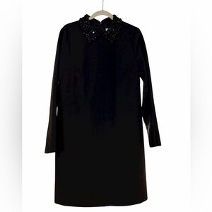 Trina Turk Gray Dress with Black Embellishments